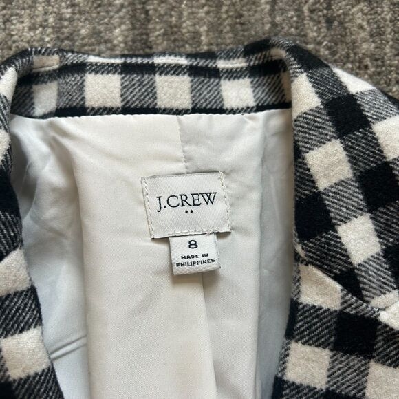 J. Crew Black and White Checkered Blazer - Picture 3 of 7